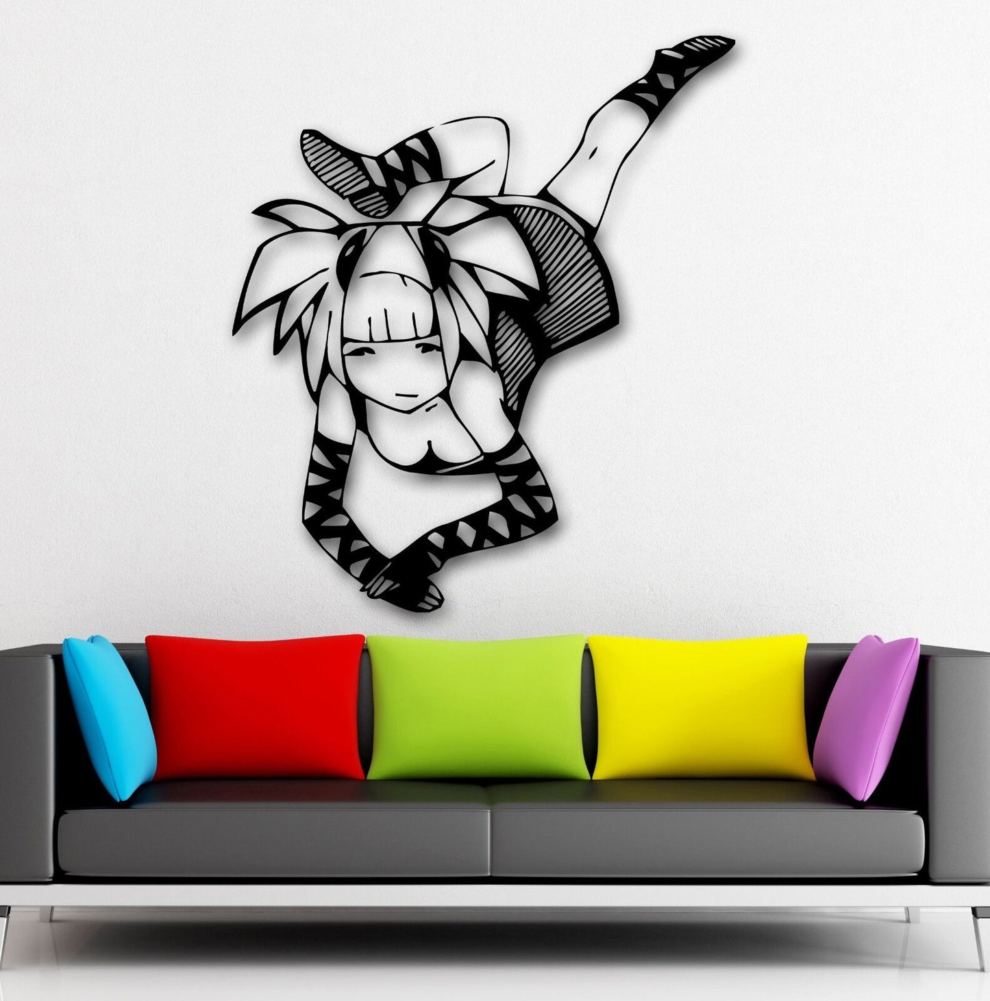 Wall Sticker Vinyl Decal Teen Girl Oriental Anime Manga Schoolgirl (ig552)