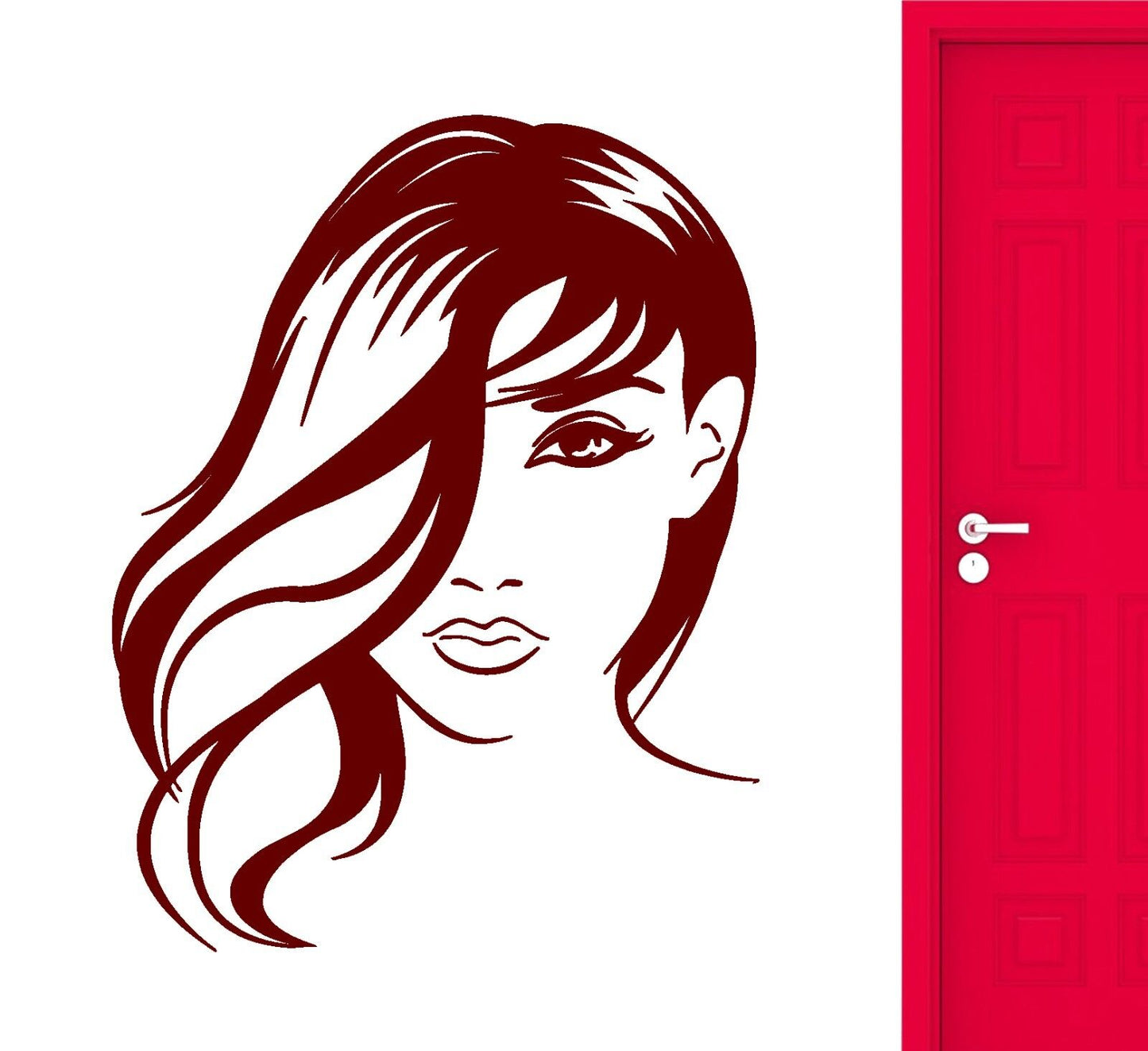 Wall Stickers Vinyl Decal Hot Sexy Girl Stylish Beauty Salon Hair (ig547)