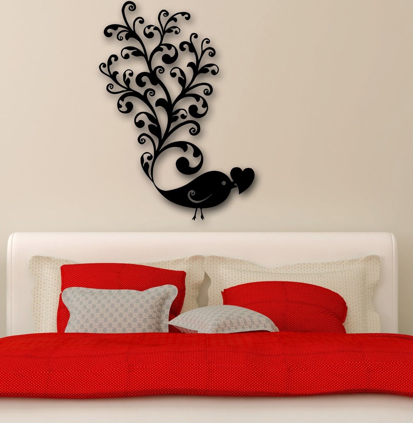 Wall Stickers Vinyl Decal Bird Love Romance Cool Bedroom Decor (ig543)