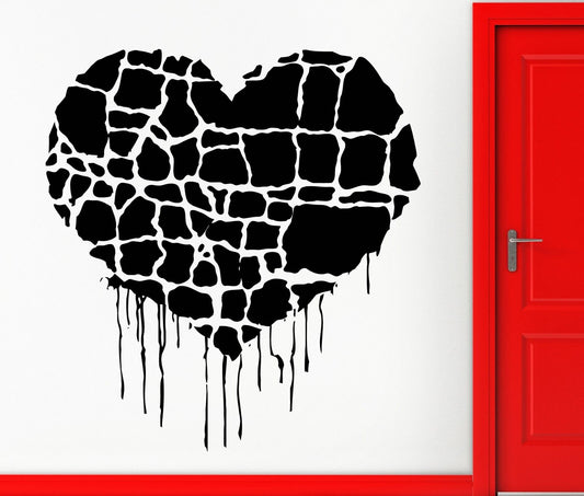 Wall Sticker Vinyl Decal Heart Romantic Grunge Gothic Cool Decor (z1065)