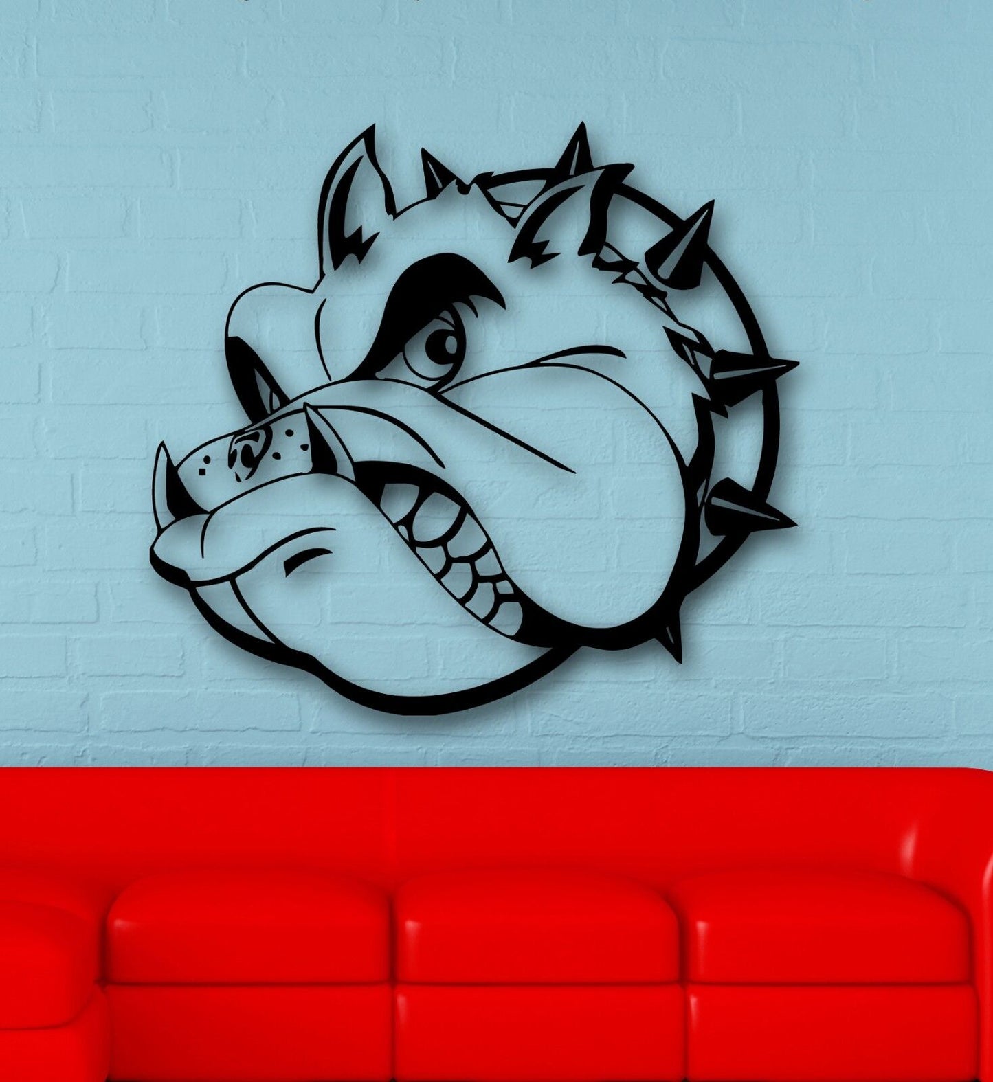 Wall Stickers Vinyl Decal Dog Animal Bulldog Room Decor (ig539)