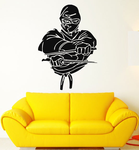 Wall Stickers Vinyl Decal Ninja Assassin Ronin Warrior (ig520)