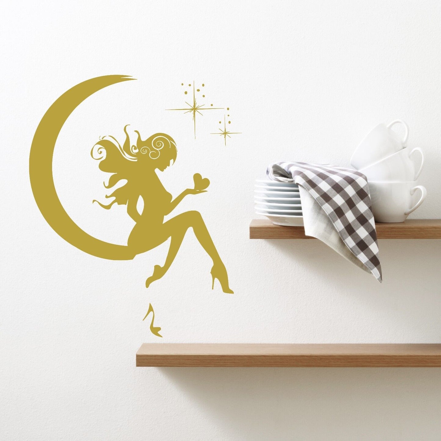 Wall Sticker Vinyl Decal Girl Fairy Moon Star Dreams Teen Decor  (z1082)