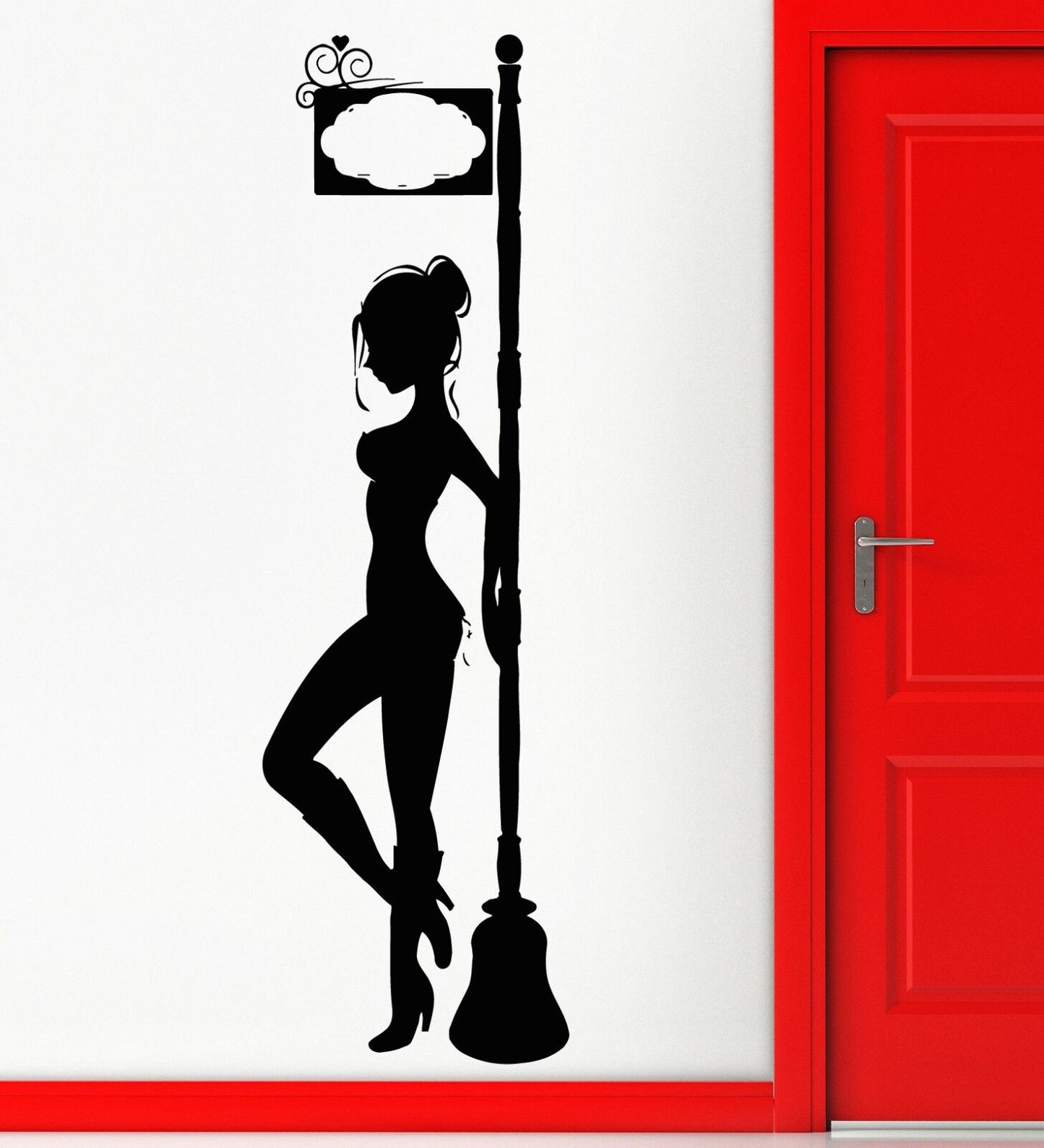 Wall Sticker Vinyl Decal Escort Girl Red Light Street Cool Man Decor (z1084)