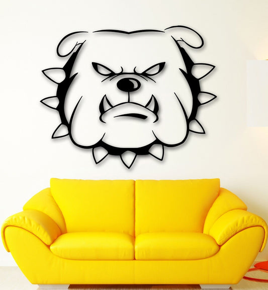 Wall Stickers Vinyl Decal Wicked Dog Bulldog Animal (ig508)