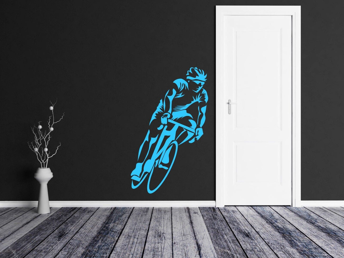 Wall Sticker Vinyl Decal Bicycle Bike Cycle Sport Decor For Living Room (z1118)