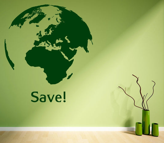 Vinyl Decal Wall Sticker Quote World Earth Greenpeace Living Room Decor (z1123)