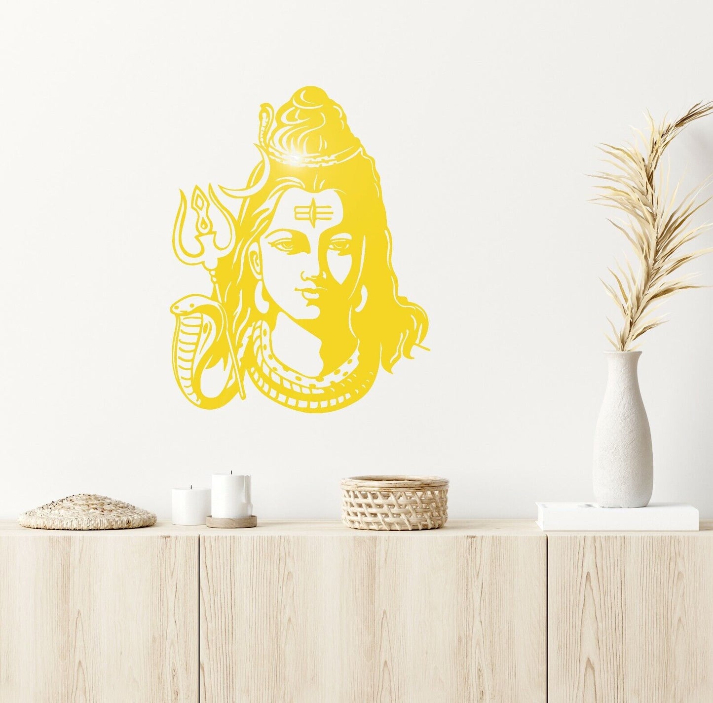 Shiva Vinyle Autocollant Mural Dieu Inde Religion Hindoue Décor Autocollants Mural (ig1728)