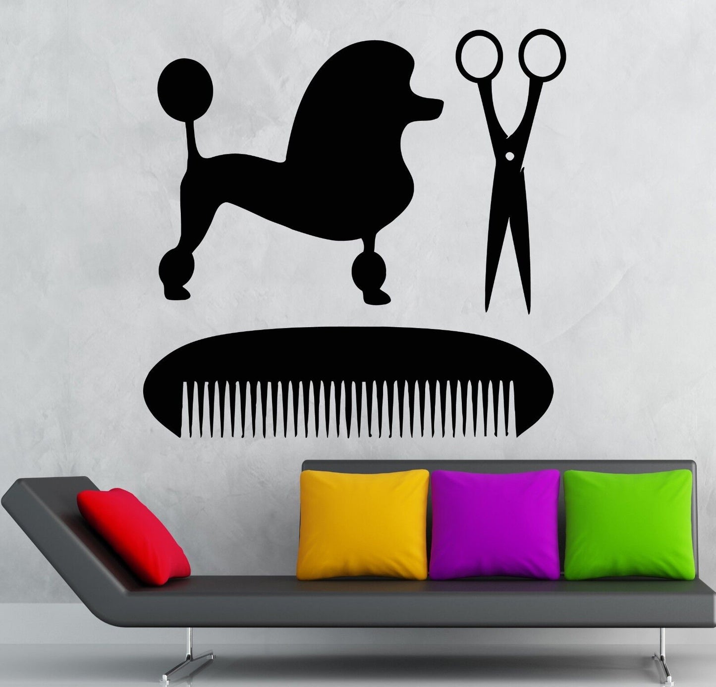 Wall Stickers Vinyl Decal Beauty Salon for Animals Dog Veterinary (ig1734)