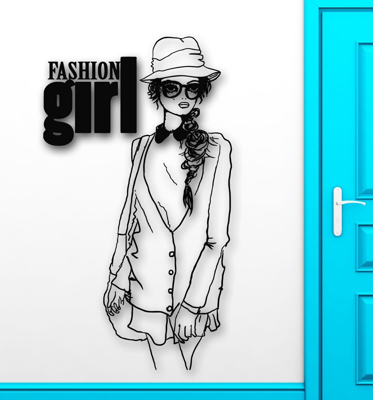 Wall Stickers Vinyl Decal Teen Girl Fashion Style Sexy Woman (ig1750)