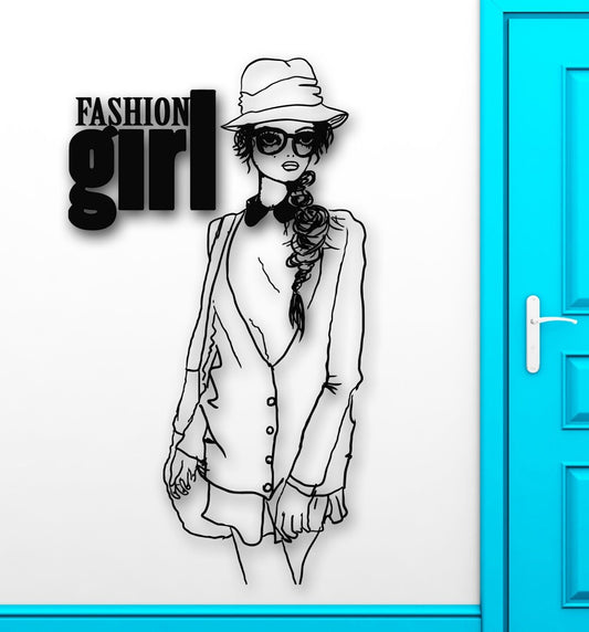 Wall Stickers Vinyl Decal Teen Girl Fashion Style Sexy Woman (ig1750)