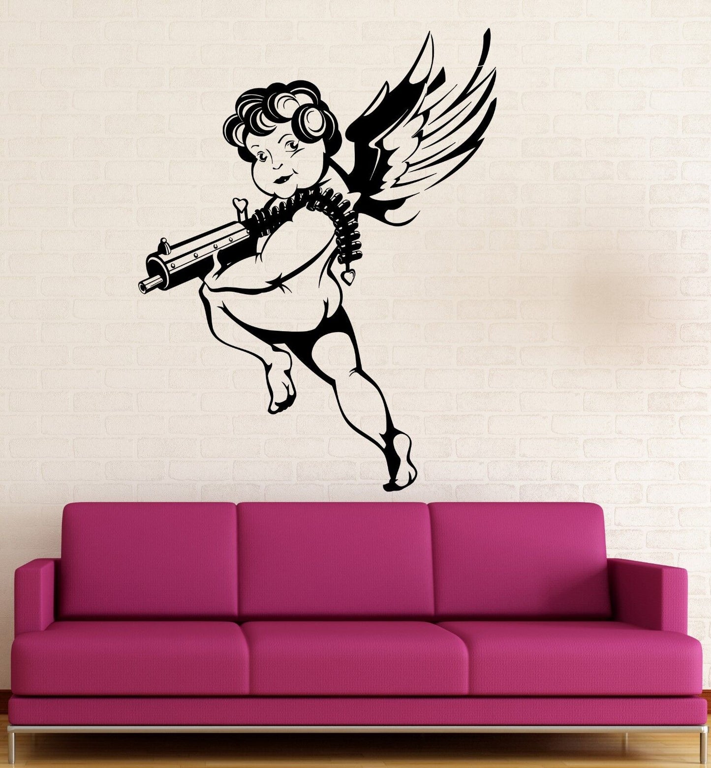 Wall Stickers Vinyl Decal Cupid Love Romance Lovers for Bedroom (ig1773)