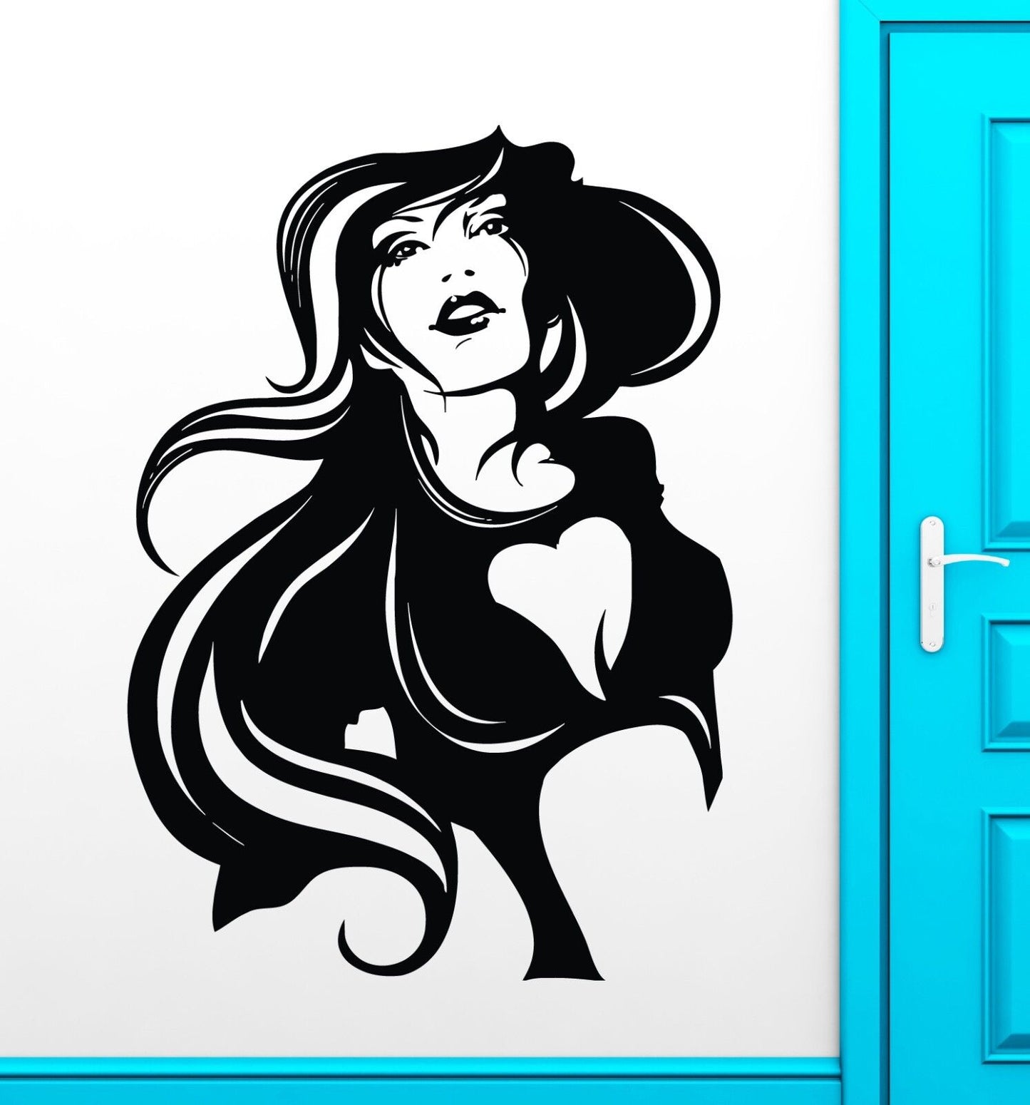 Wall Stickers Vinyl Decal Super Sexy Girl Gothic Modern Room Decor  (ig1776)