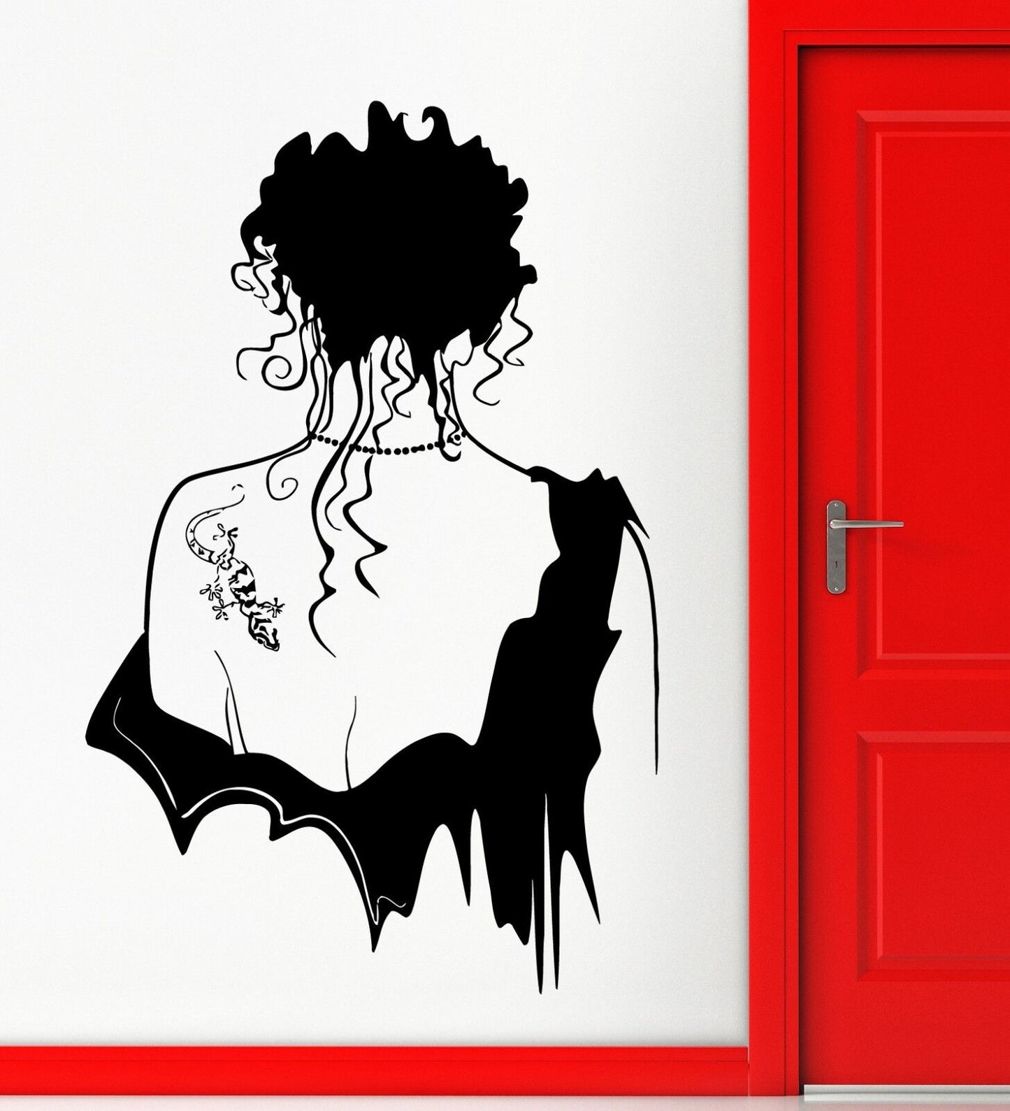 Wall Stickers Vinyl Decal Hot Sexy Girl Gothic Beautiful Tattoo Decor  (ig1816)