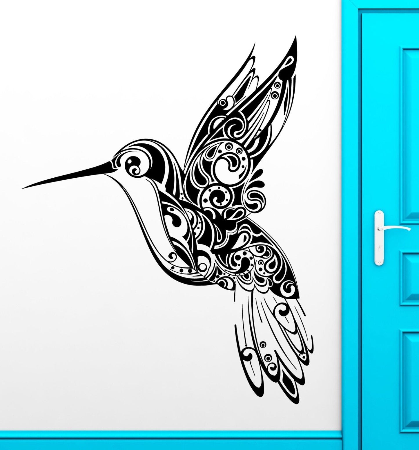 Wall Stickers Vinyl Decal Humming Bird Pattern Nature Beautiful Decor (ig1822)