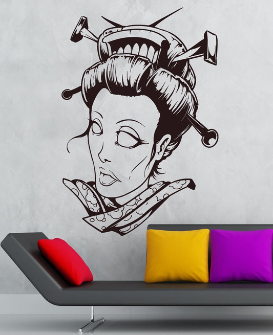 Wall Sticker Vinyl Decal Girl Zombie Gothic Fantasy Room Decor (ig1845)