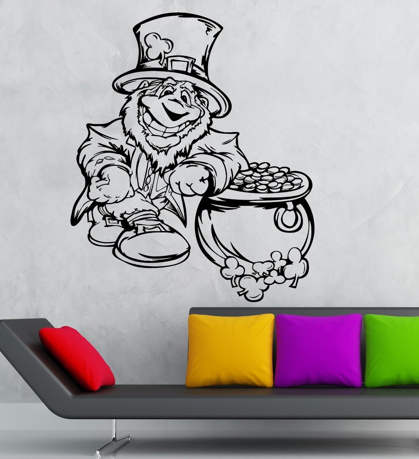 Wall Stickers Vinyl Decal Leprechaun Ireland Celtic Fantasy Irish Pub (ig1875)