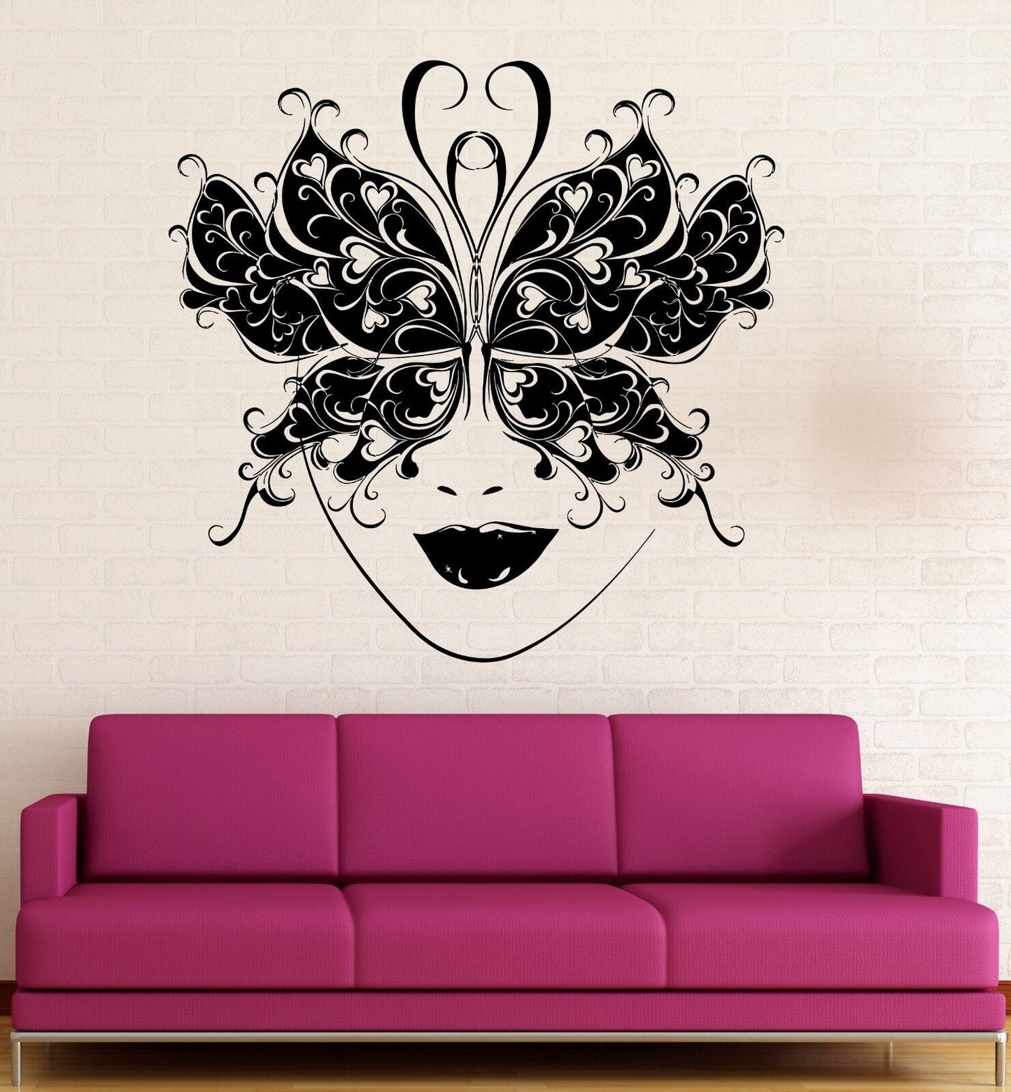 Wall Sticker Vinyl Decal Masquerade Ball Mask Arts Theatre Actor (ig1885)