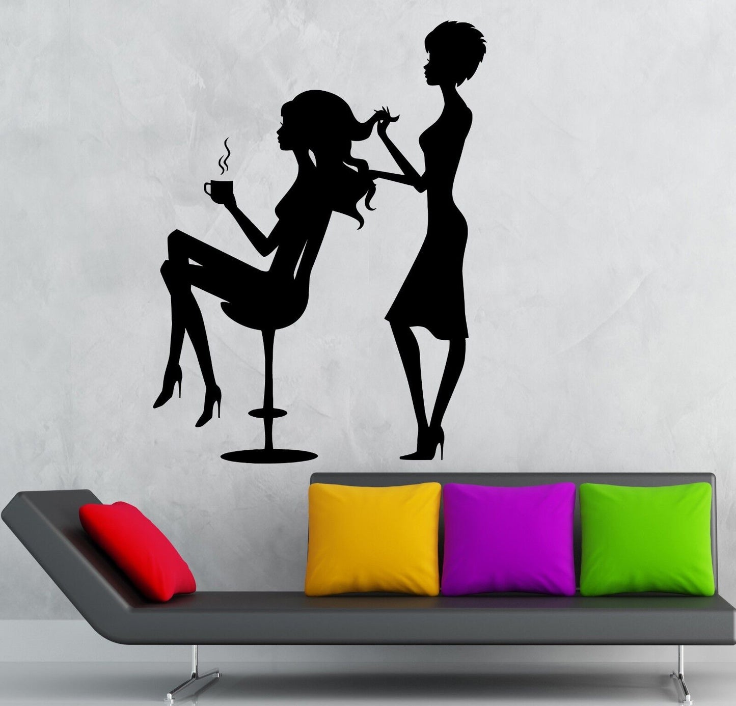 Wall Stickers Vinyl Decal Beauty Salon Spa Stylist Hairdresser (ig1889)