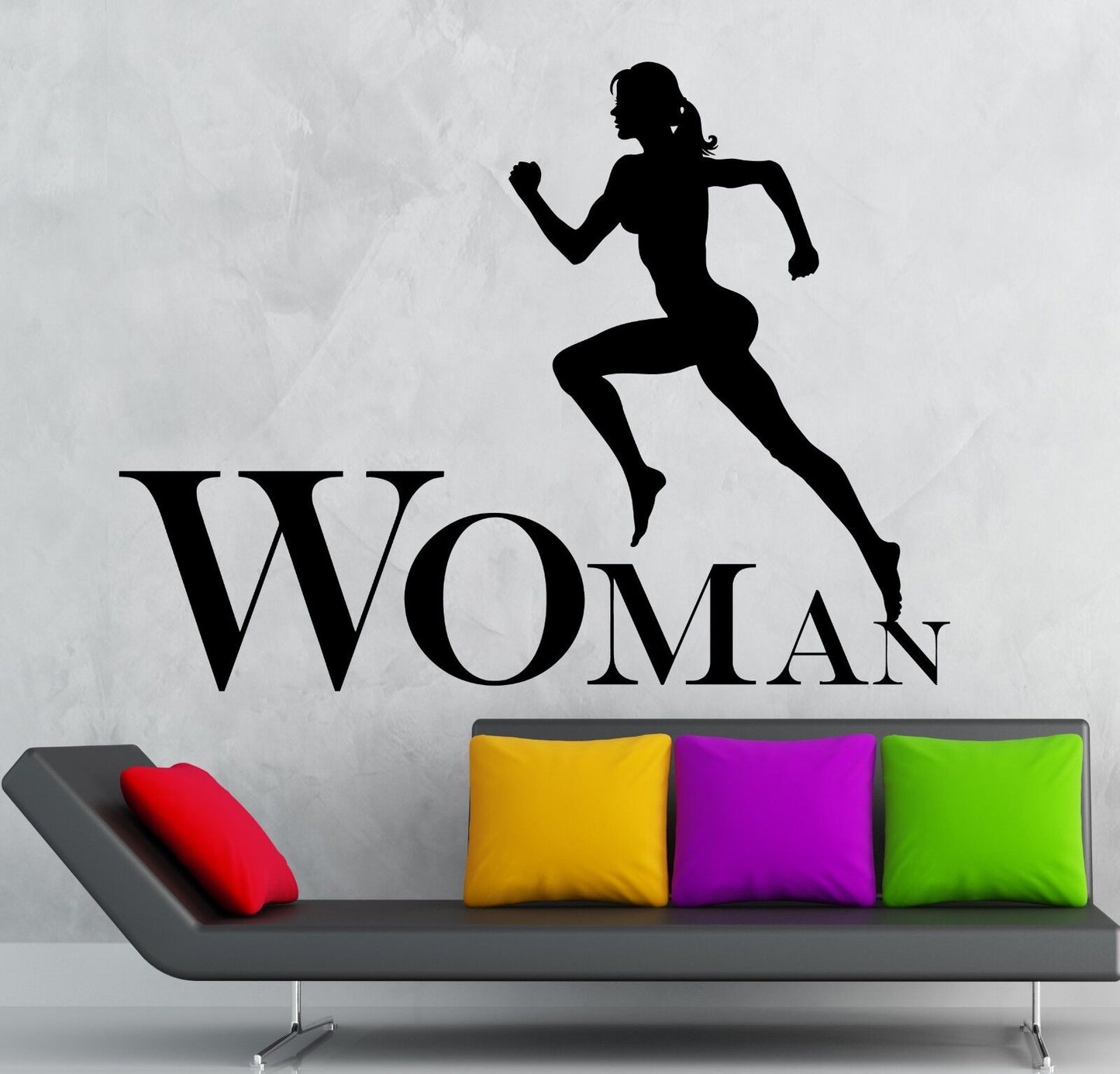 Wall Stickers Vinyl Decal Woman Sports Healthy Lifestyle Girl Fitness (ig1891)