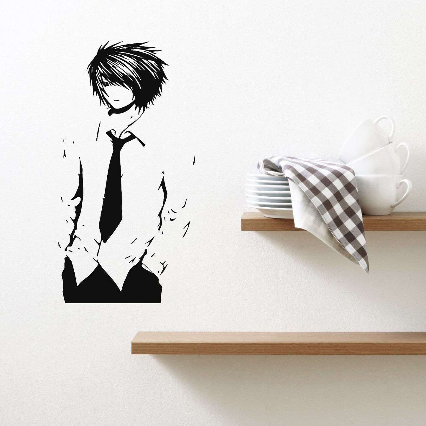 Autocollant mural en vinyle, dessin animé japonais Teen Death Note Anime Manga (z1939)