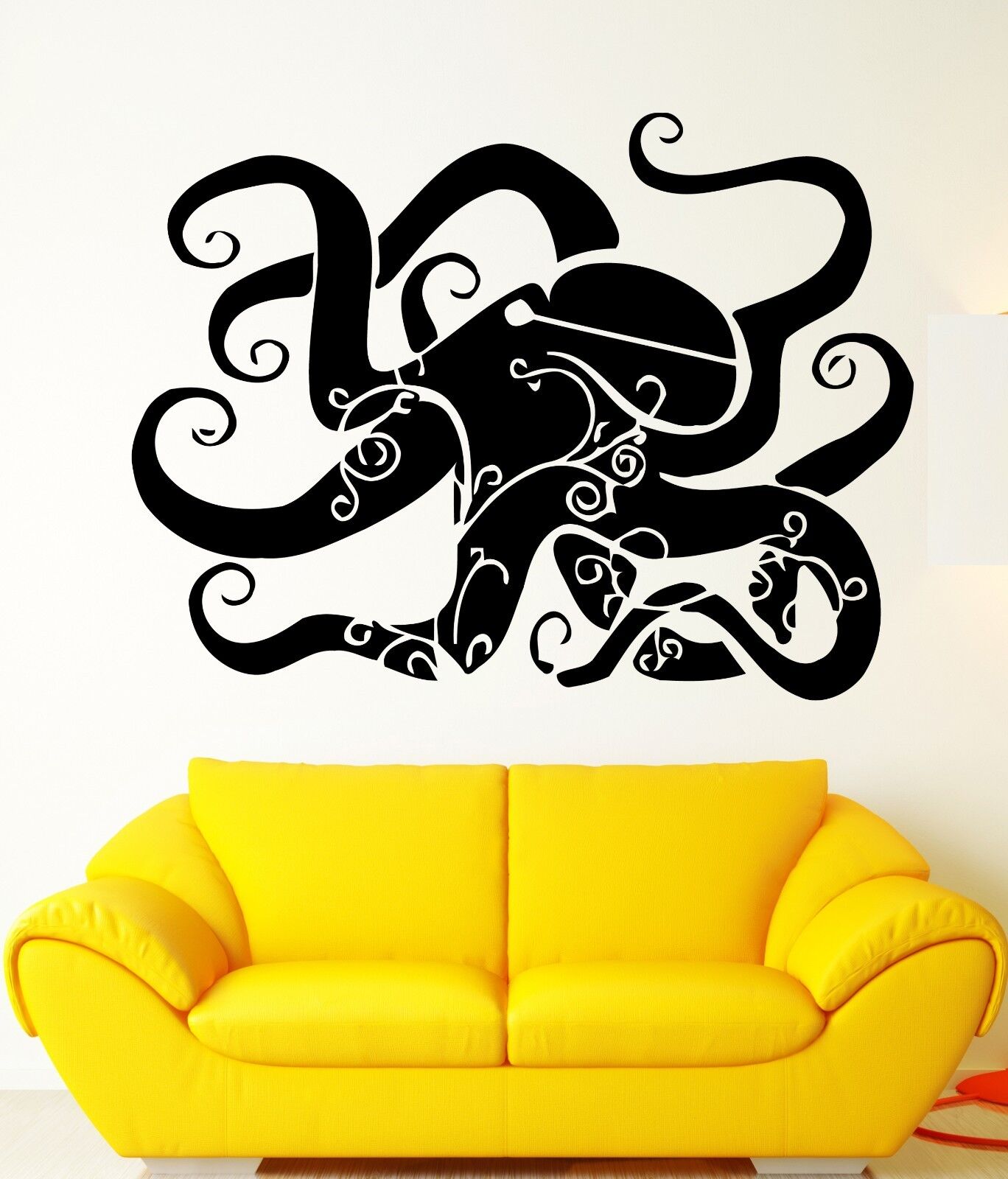 Wall Vinyl Sticker Decal Octopus Sea Ocean Marine Decor Sand Beach House (m484)