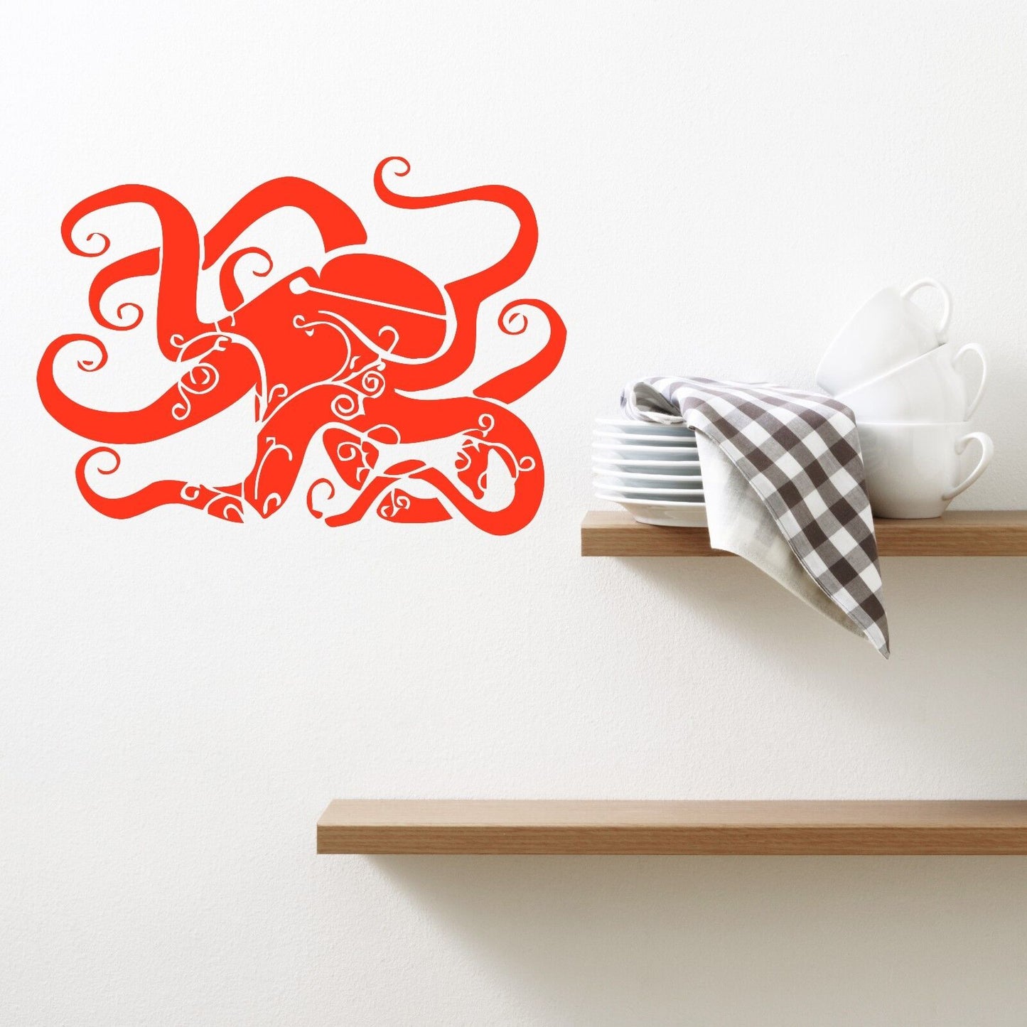 Wall Vinyl Sticker Decal Octopus Sea Ocean Marine Decor Sand Beach House (m484)