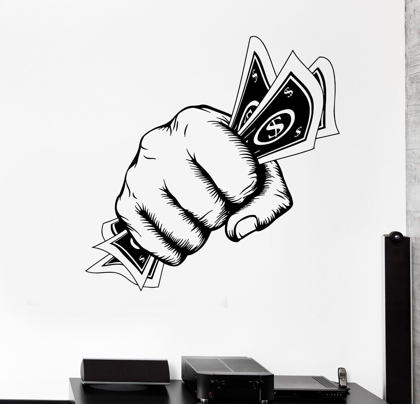 Wall Stickers Money Power Fist Art Mural Vinyl Decal (ig1957)