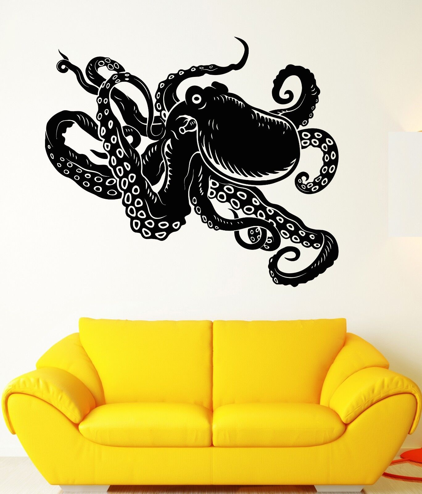 Wall Stickers Octopus Marine Animal Sea Ocean Bathroom Vinyl Decal (ig1965)