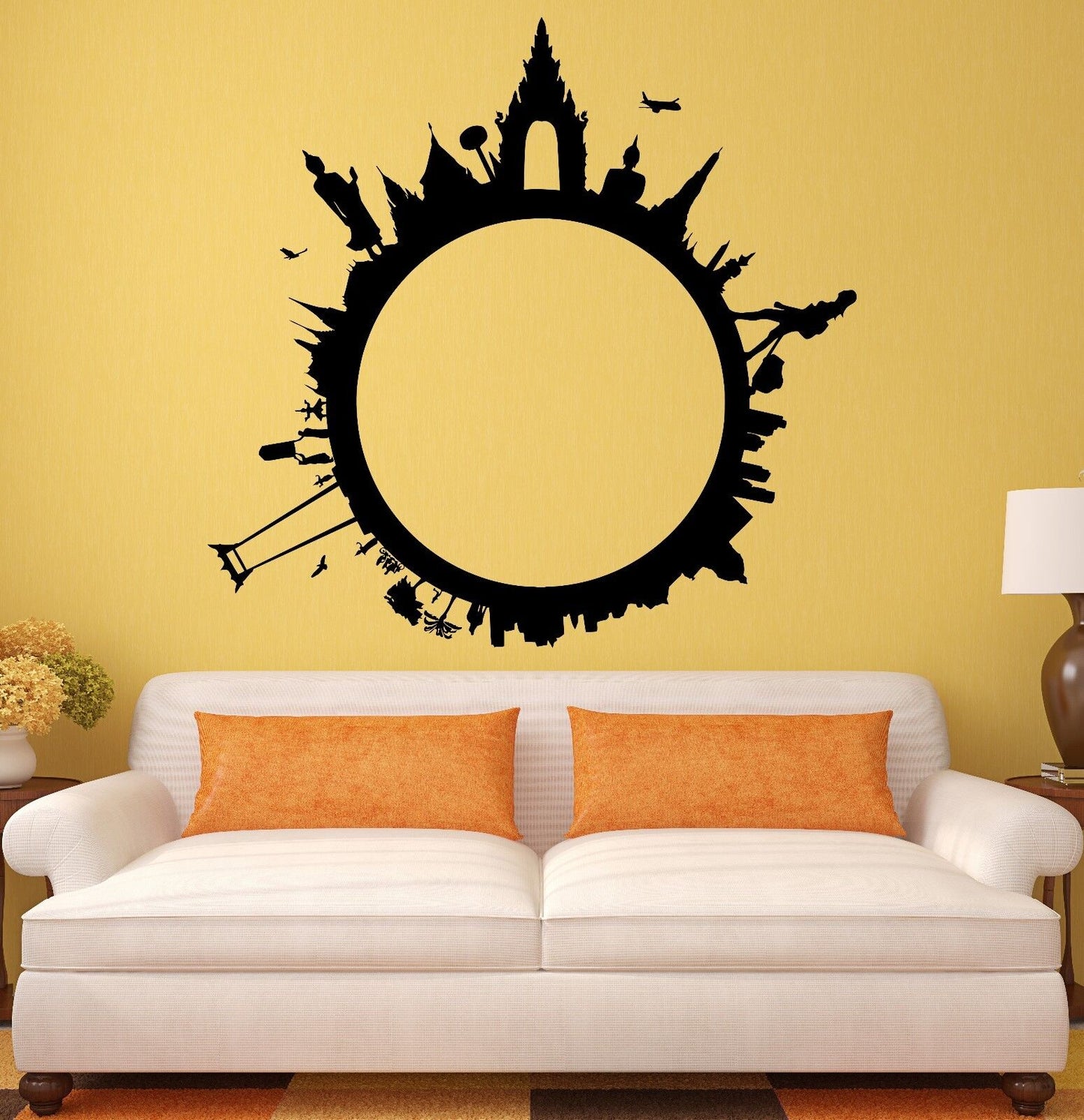 Wall Stickers Tourism Travel World TourbLiving Room Decor Vinyl Decal (ig1967)