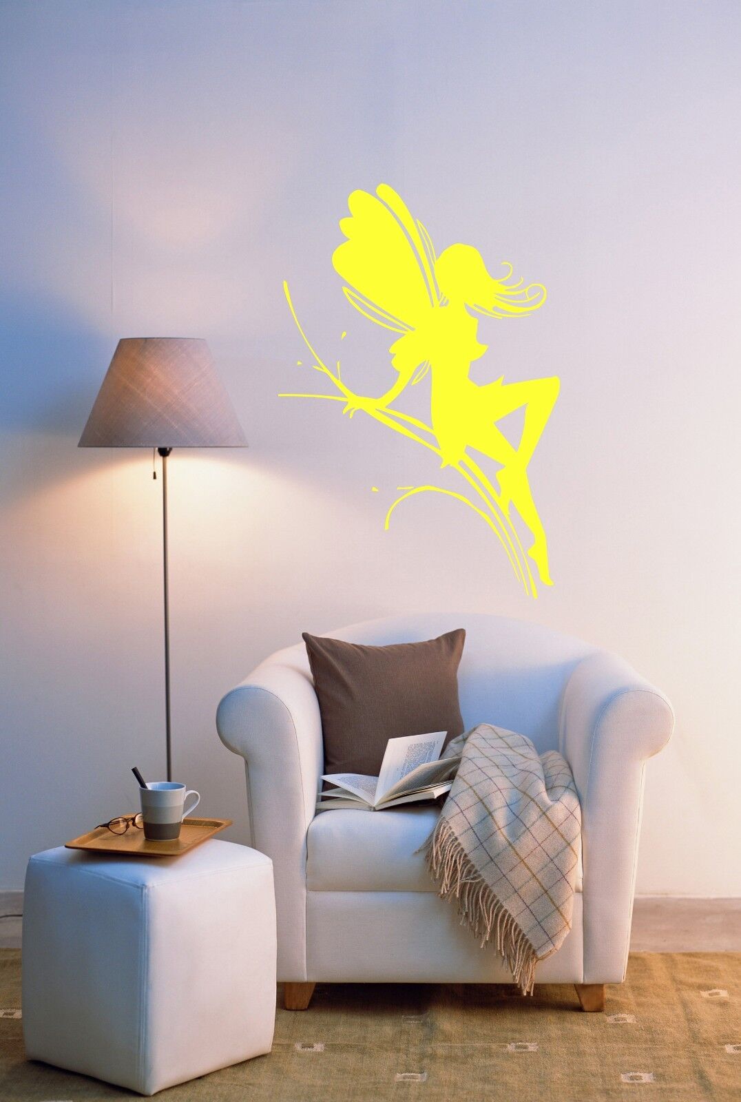 Fairy Wings Fairytales Pixie Kids Cartoon Magic Wall Sticker Vinyl Decal (m008)