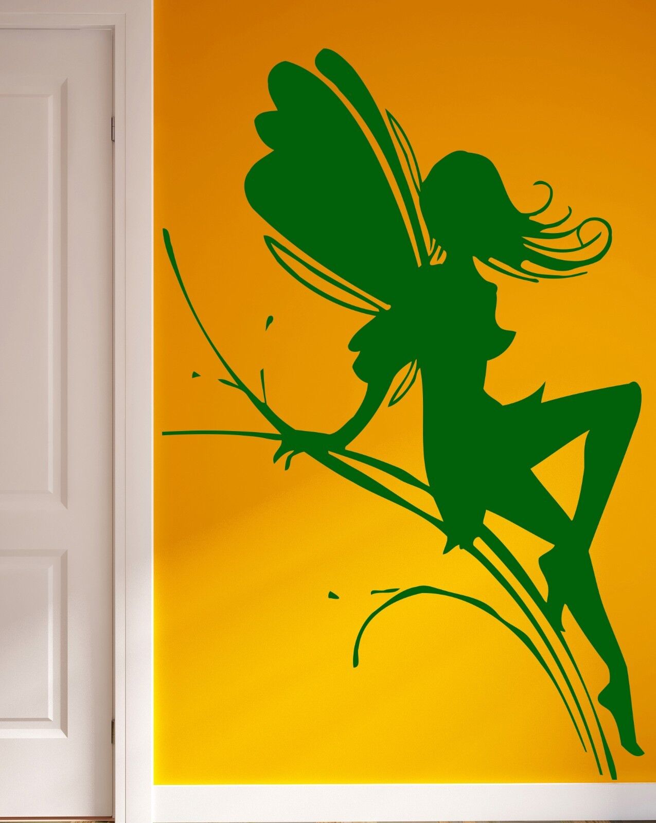 Fairy Wings Fairytales Pixie Kids Cartoon Magic Wall Sticker Vinyl Decal (m008)