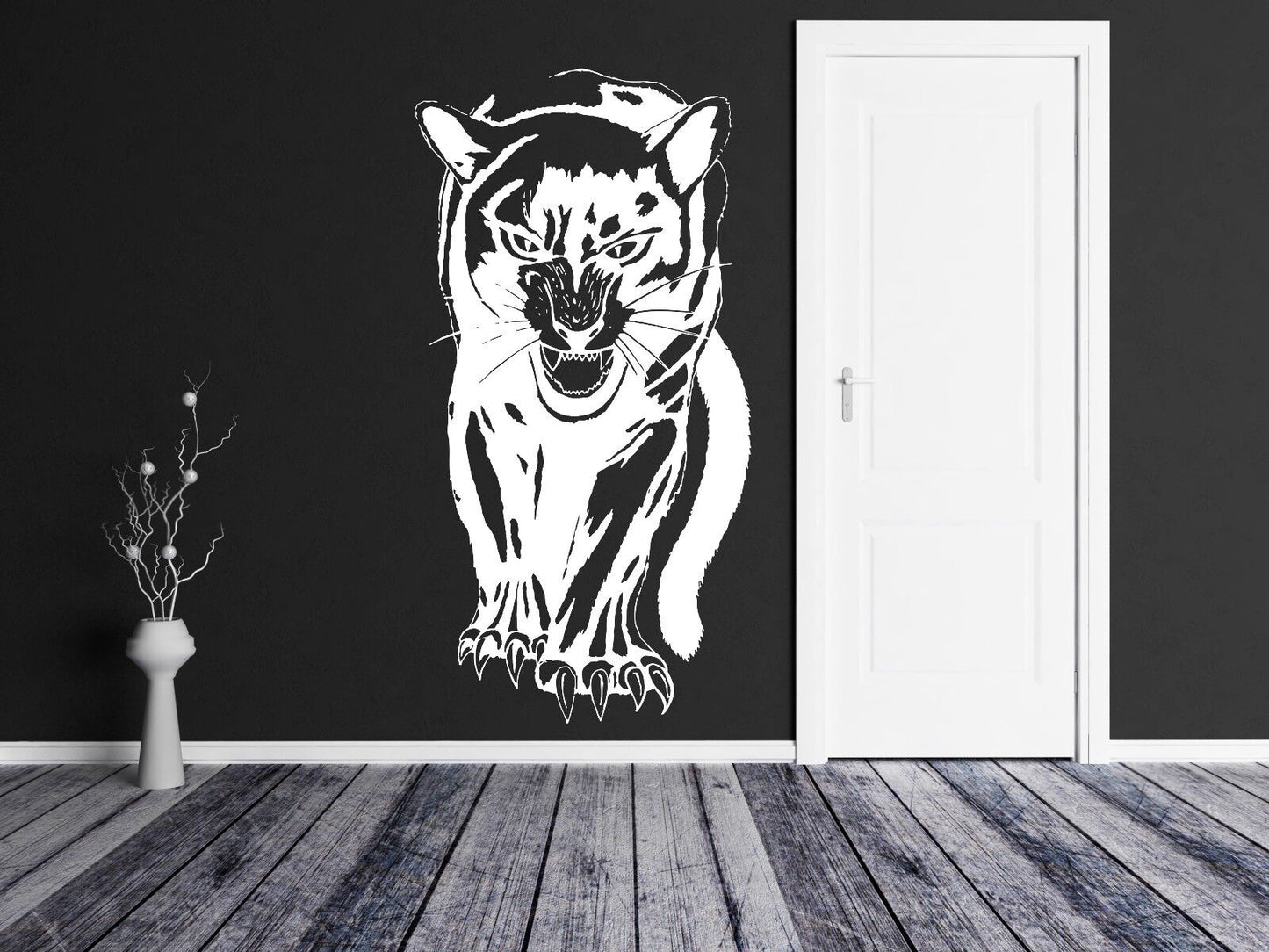 Wall Sticker Vinyl Decal Panther Roar Jungle Hunter Big Cat Animal Decor (m313)