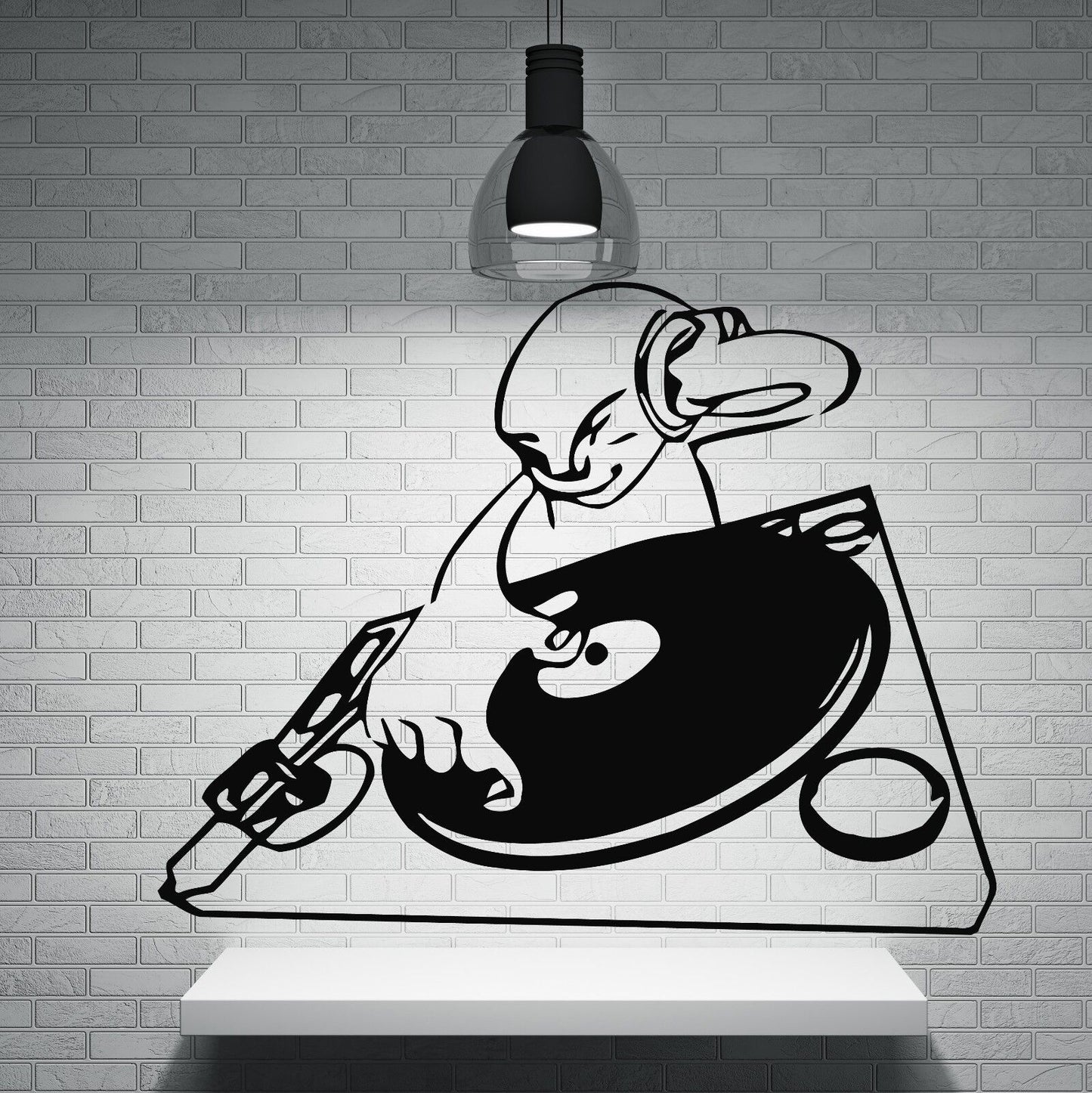 Wandaufkleber aus Vinyl, für DJs, Nachtclubs, Trance, House-Musik, TV, Hip-Hop (n018)