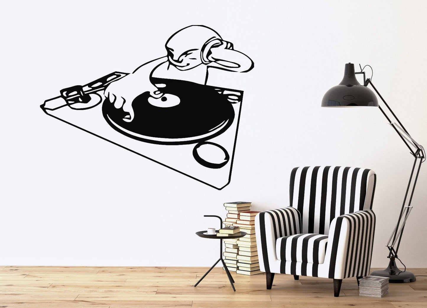 Autocollant mural en vinyle DJ Night Club Trance House Musique TV Hip Hop (n018)