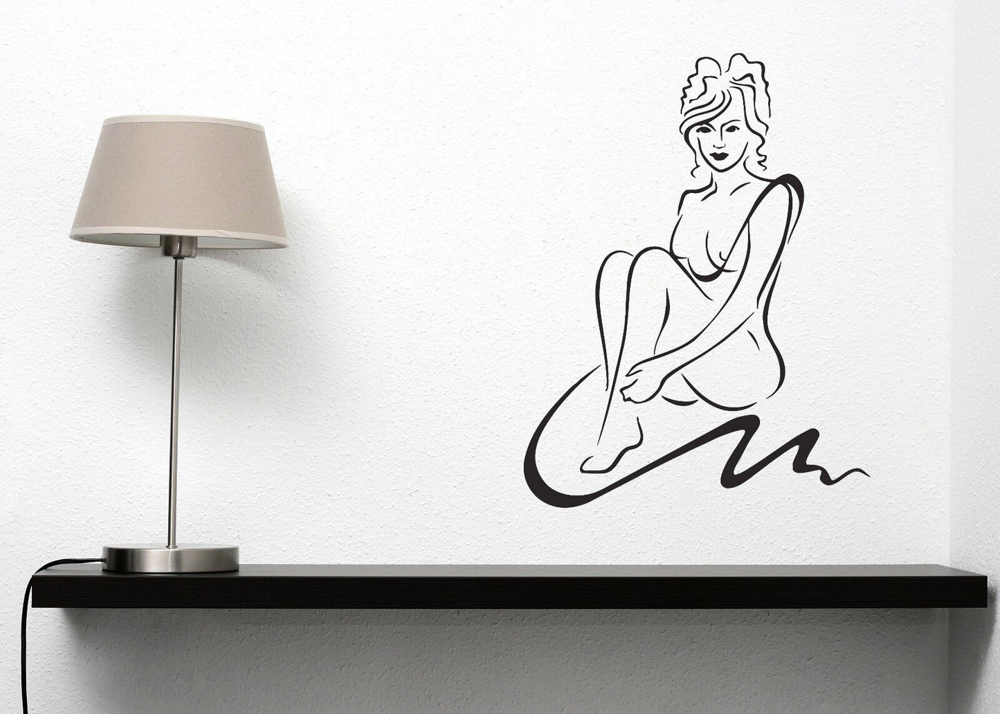 Autocollant mural en vinyle, autocollant pour Salon de beauté, Spa, beaux cheveux, décor de femme Sexy (n044)