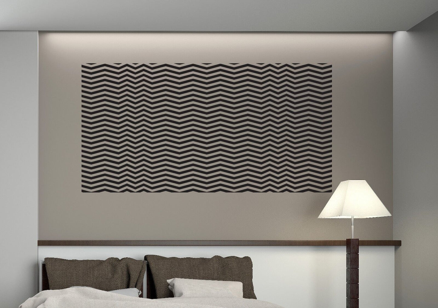 Wall Sticker Vinyl Decal Striped Rug Trick Eye Optical Illusion Decor (n046)