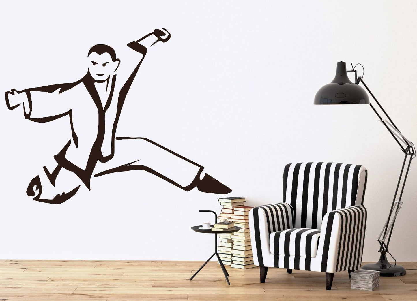 Wall Vinyl Sticker Decal Decor Samurai Ninja Warrior Knight Eastern Fight (n052)