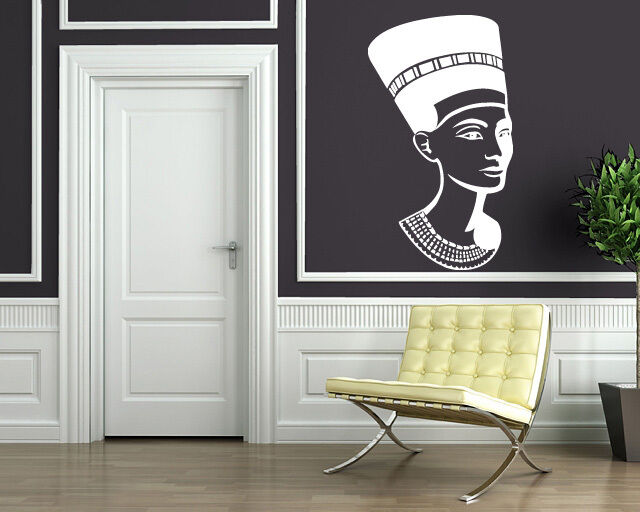 Wall Vinyl Sticker Nefertiti Pharaoh Ancient Egyptian Queen History Art (n070)