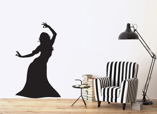 Wall Stickers Vinyl Decal Hot Sexy Showgirl Oriental Dance  (n073)