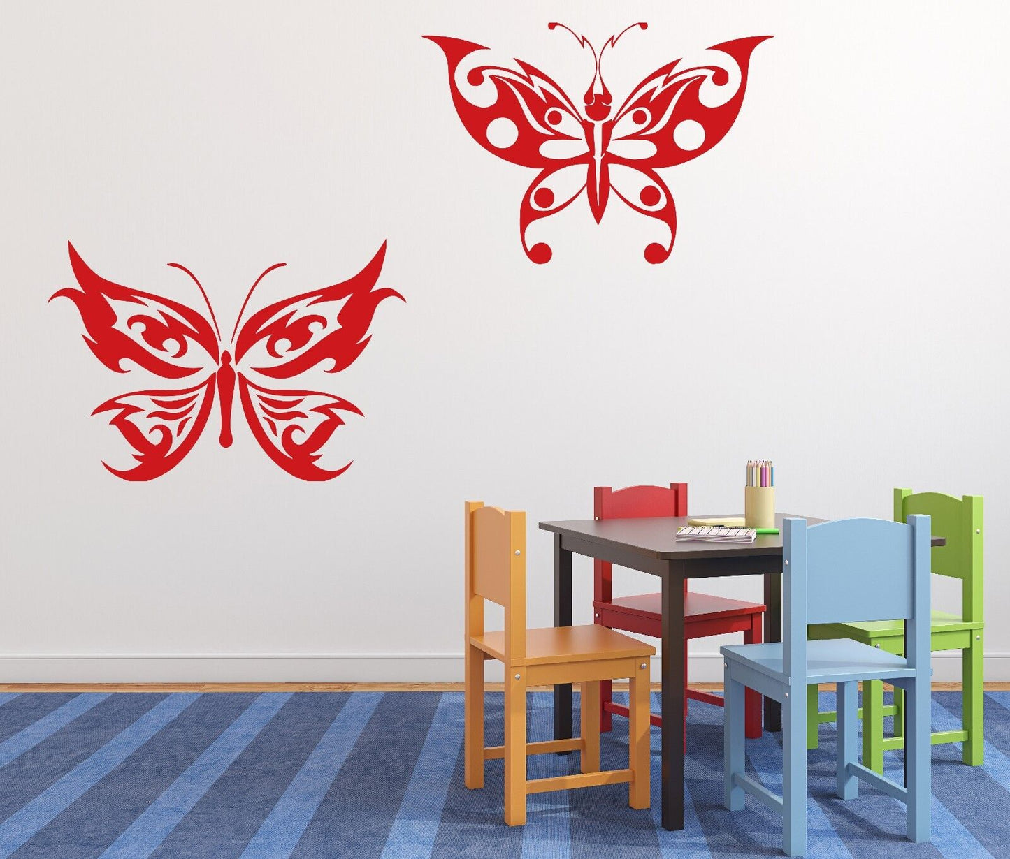 Wall Sticker Vinyl Decal Butterflies Flit Beauty Elegance Wings (n111)