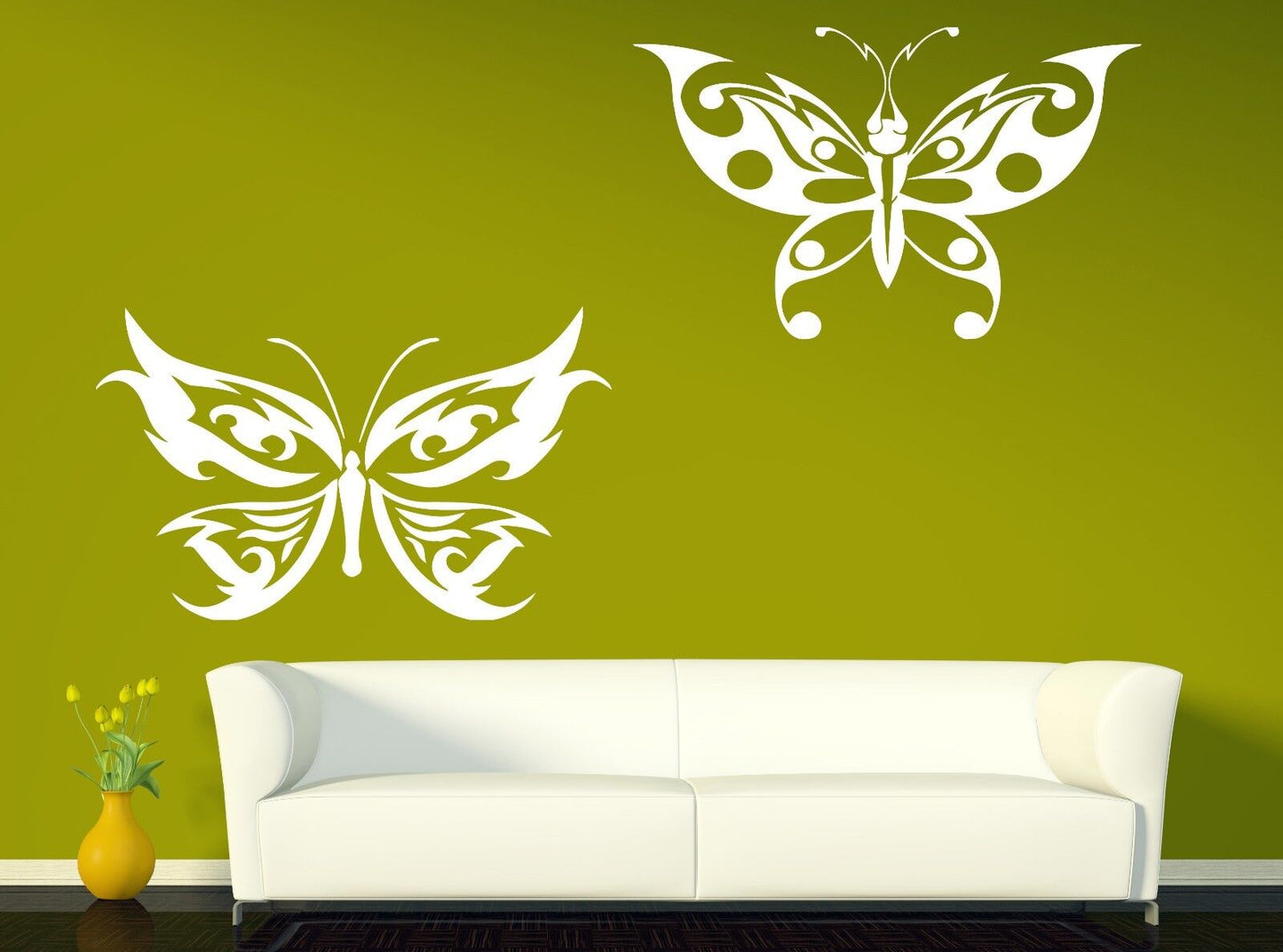 Wall Sticker Vinyl Decal Butterflies Flit Beauty Elegance Wings (n111)