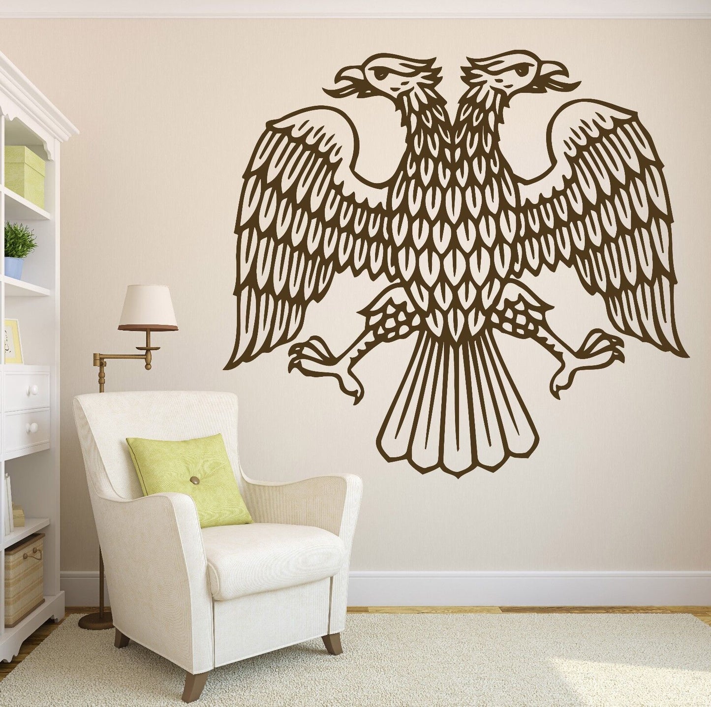 Wall Sticker Vinyl Eagle Heraldic Figure Power Domination Supremacy Symbol(n120)