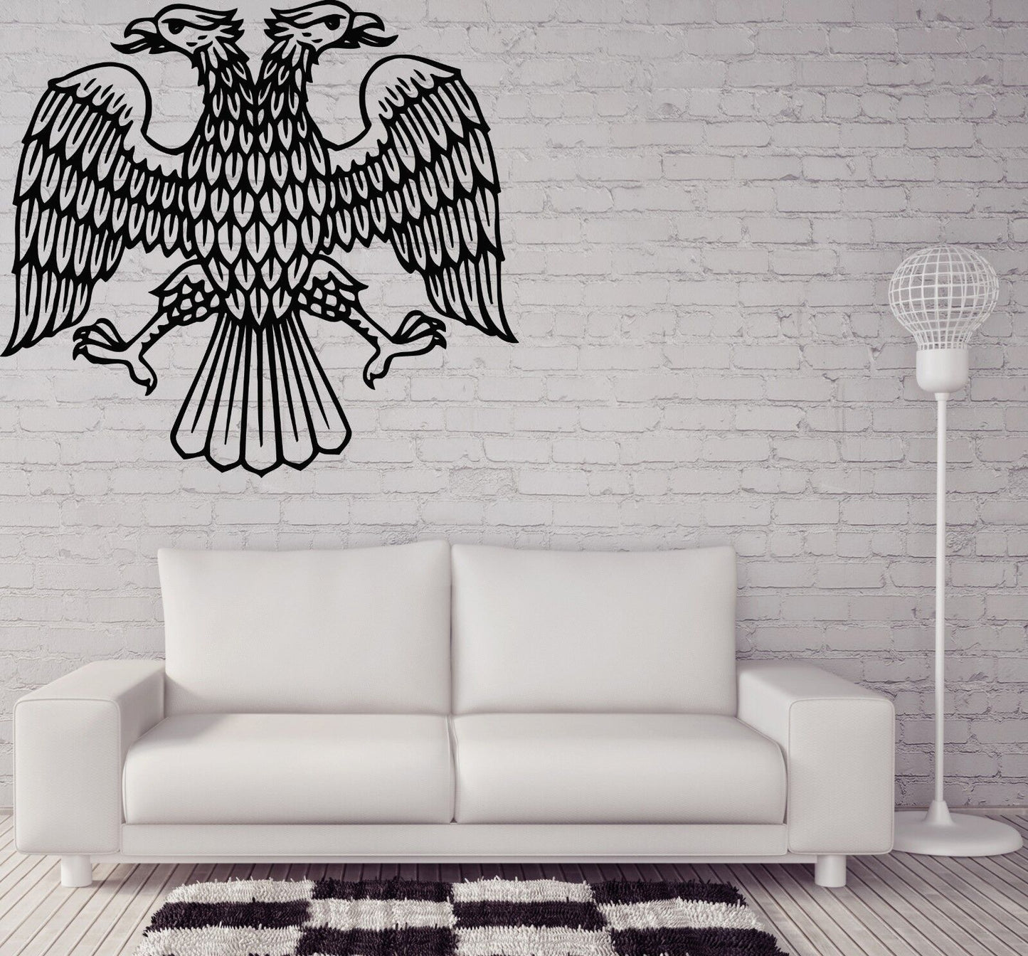 Wandaufkleber, Vinyl, Adler, heraldische Figur, Macht, Herrschaft, Vorherrschaft, Symbol (n120)