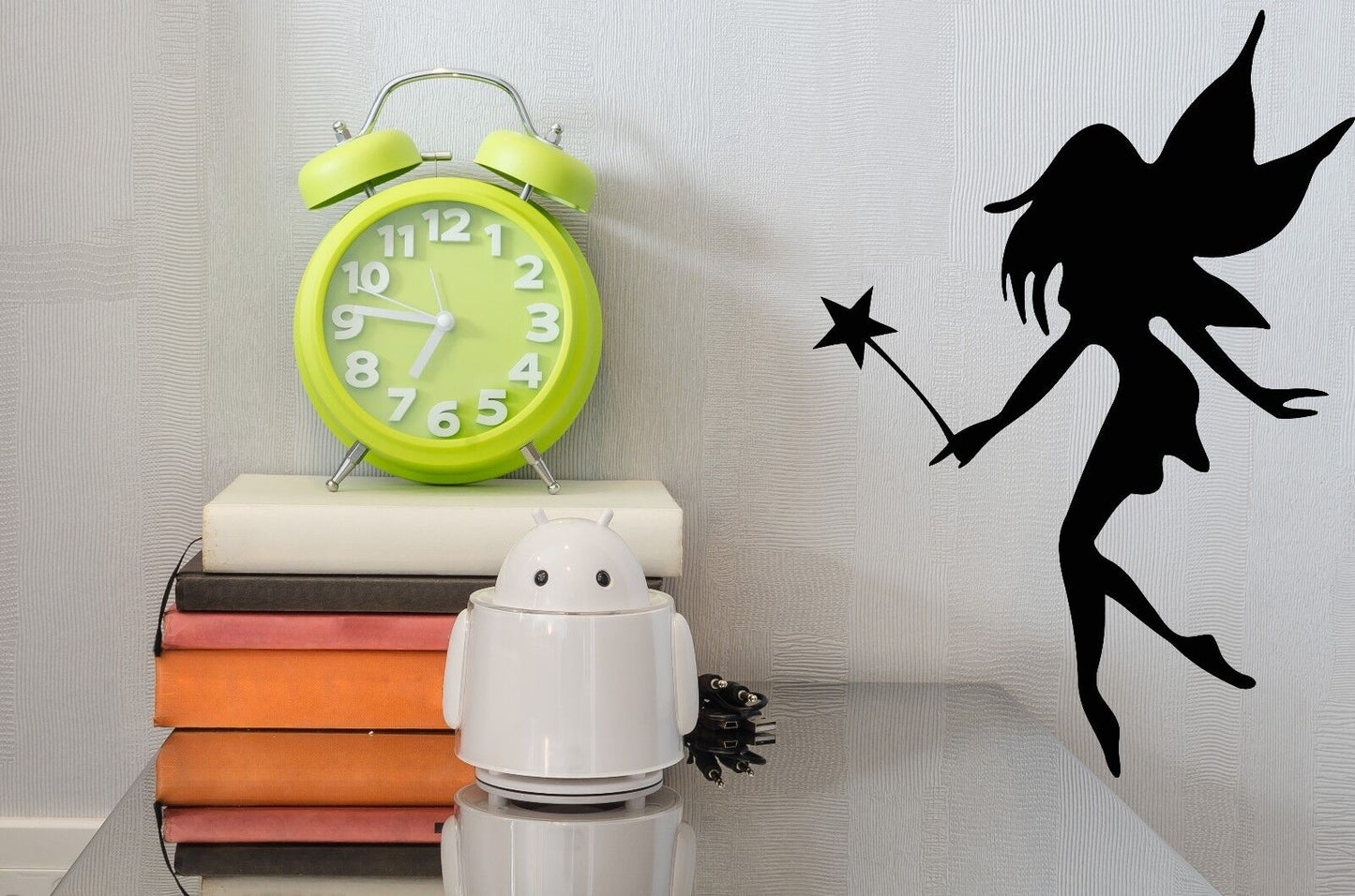 Wall Sticker Vinyl Decal Little Fairy With Wings and a Magic Wand (n127)