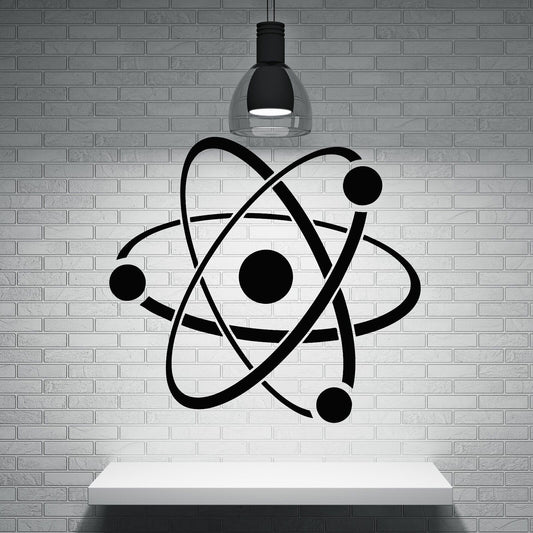 Wandaufkleber, Vinyl, Aufkleber, Atom, Molekül, Chemie, Symbol, Struktur, Kern (n131)