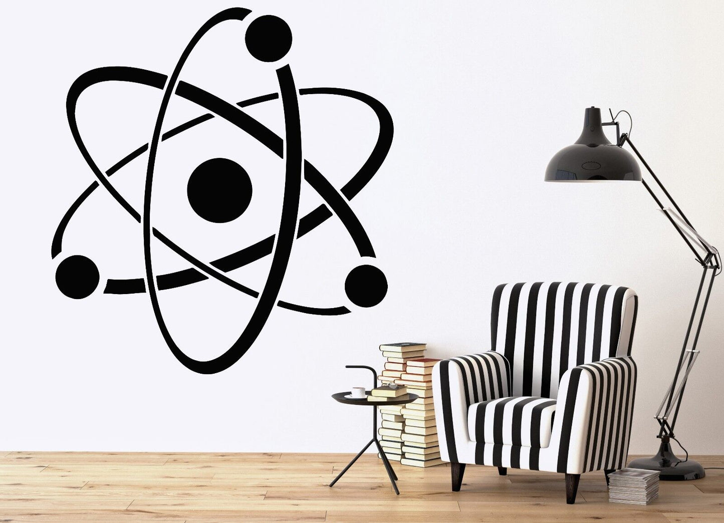 Wall Stickers Vinyl Decal Atom Molecule Chemistry Symbol Structure Core (n131)