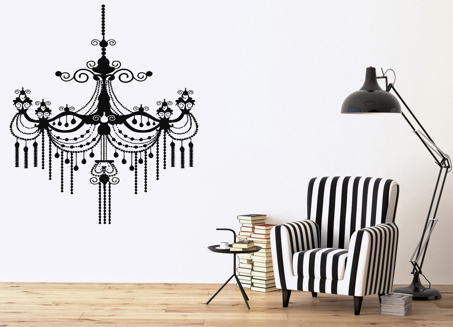 Wall Sticker Vinyl Decal Luxury Chandelier Plafond Lamp Decor (n139)