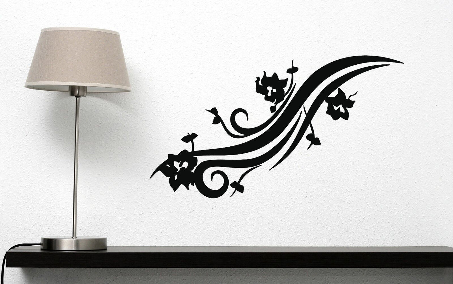 Wall Vinyl Sticker Decal Beautiful Floral Ornament for Decoration (n160)