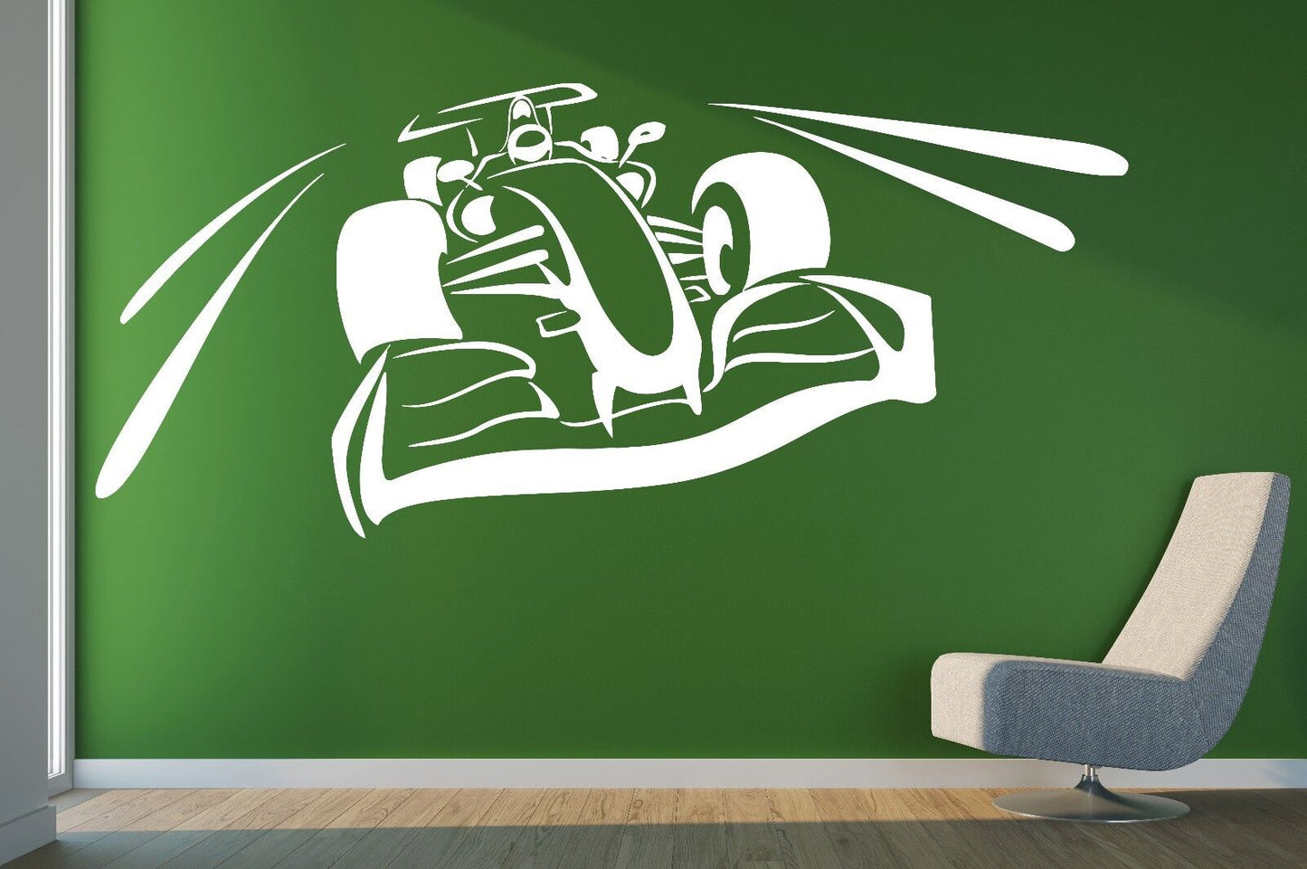 Wall Sticker Vinyl Decal Racer Rally Speed Brakes Shriek Wheels Trail (n163)